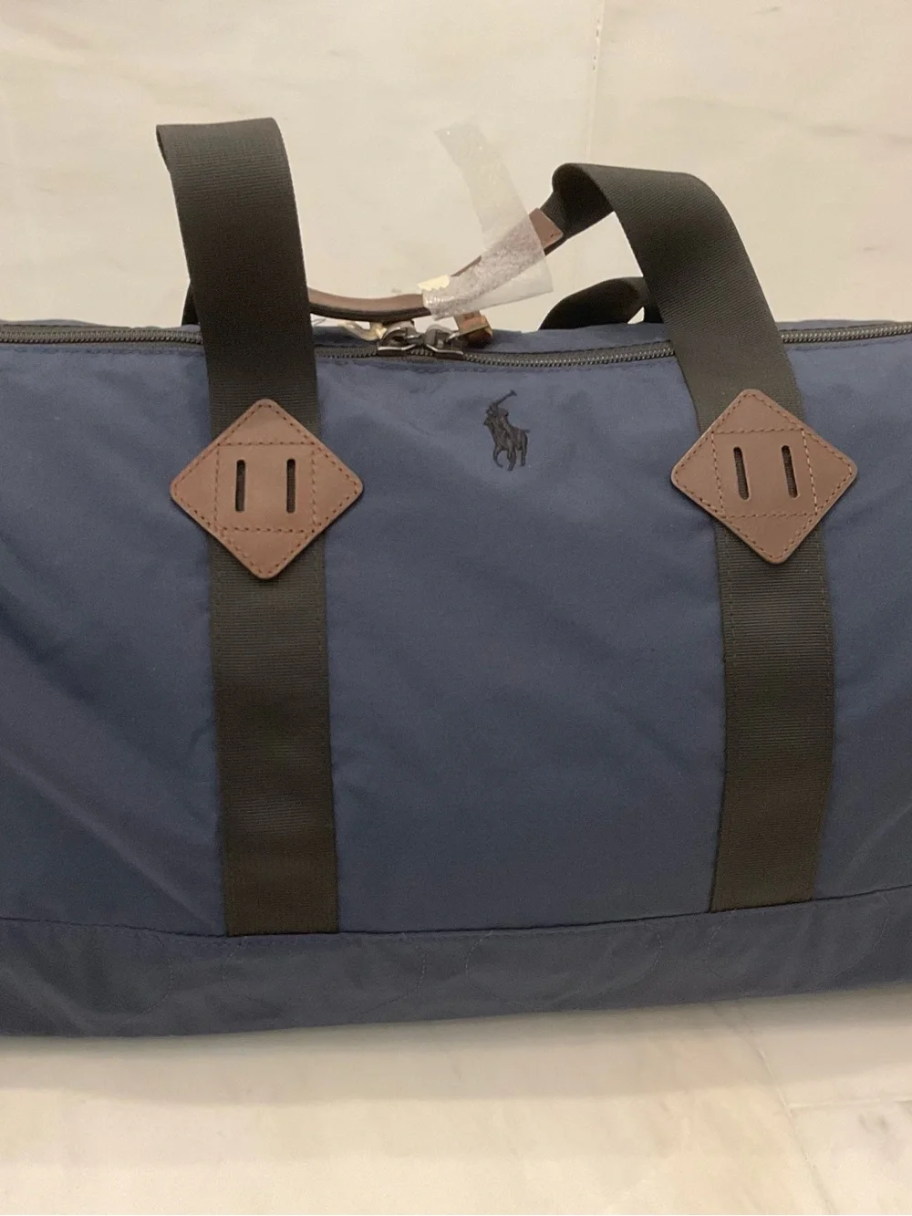 NWT Polo Ralph Lauren Navy Blue 19.75” Lightweight Mountain Gym Duffel Bag